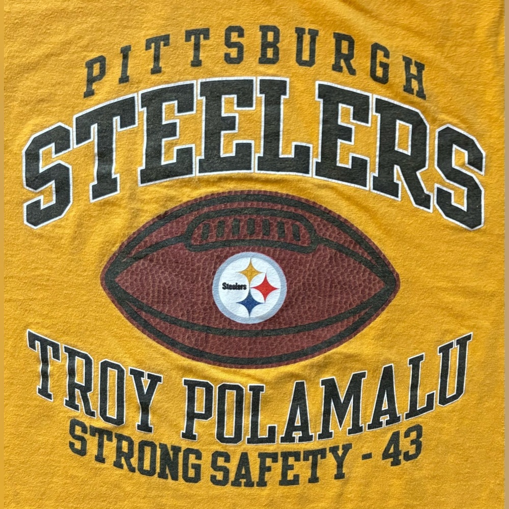 Pittsburgh Steelers NFL ‘Troy Polamalu’ T-Shirt Size XL - Picture 3 of 4